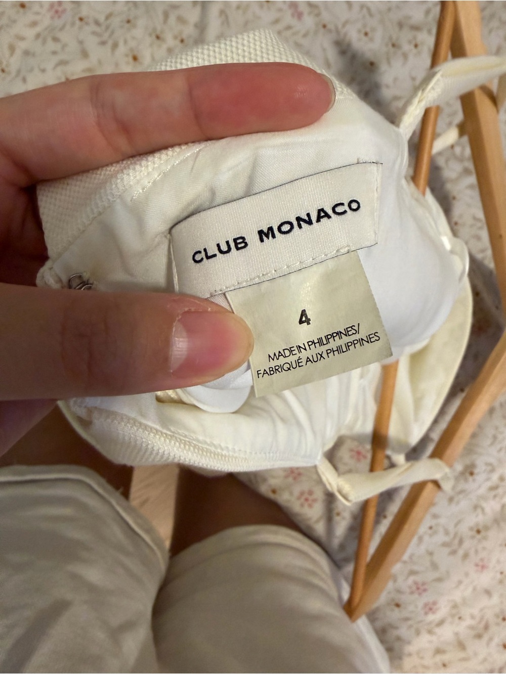 Club Monaco Cream Spaghetti-Strap Romper - Picture 4 of 5